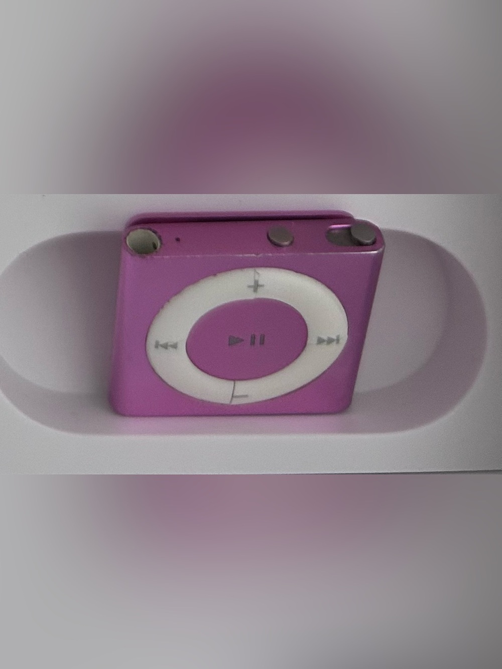 Apple Pink iPod Shuffle MP3 Player with White Control Pad